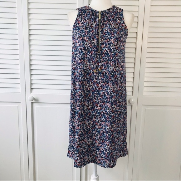 MICHAEL KORS Sleeveless Blue Floral Dress Size S - Picture 1 of 11